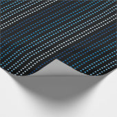 Farbtöne von Blau mit veränderbarer Hintergrundfar Geschenkpapier (Ecke)