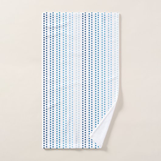 Farbtöne von Blau mit veränderbarer Hintergrundfar Handtuch (Handtuch)