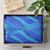 Farbtöne von blauem Papiertaschentuch Seidenpapier (Geschenk)