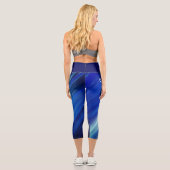 Farbtöne von blauen Pinselstrichen mit Namen Capri Leggings (Rückseite)