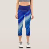 Farbtöne von blauen Pinselstrichen mit Namen Capri Leggings (Vorderseite)