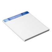 Farbtöne von Blue Alcohol Ink Liquid Abstrakt Art Notizblock (angewinkelt)