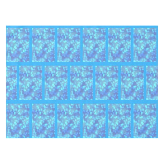Farbtöne von Blue BokehTablecloth Tischdecke (Vorderseite (Horizontal))