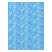 Farbtöne von Blue BokehTablecloth Tischdecke (Vorderseite)
