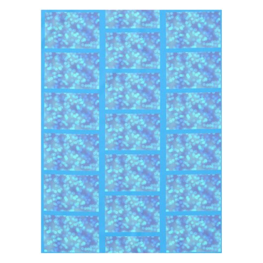 Farbtöne von Blue BokehTablecloth Tischdecke (Vorderseite)