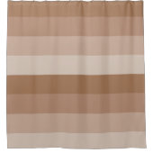 Farbtöne von braunen Streifen Duschvorhang (Vorderseite)