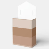 Farbtöne von braunen Streifen Geschenkschachtel (Geöffnet)