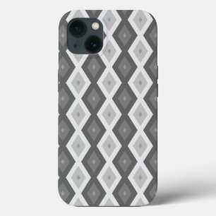 Farbtöne von grauem Diamantmuster Case-Mate iPhone Hülle