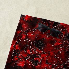 Farbtöne von grün und weiß gestrichen strandtuch