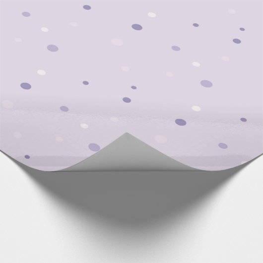 Farbtöne von lila Dotverpackungspapier Geschenkpapier (Ecke)