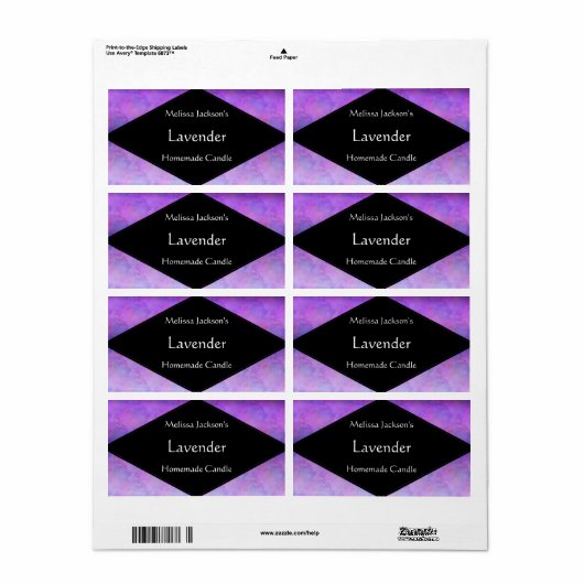 Farbtöne von Lila Seife oder Kerze (Vorne)