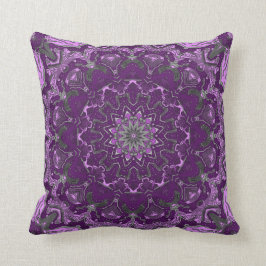 Farbtöne von Lila Tapestry-Look Kissen