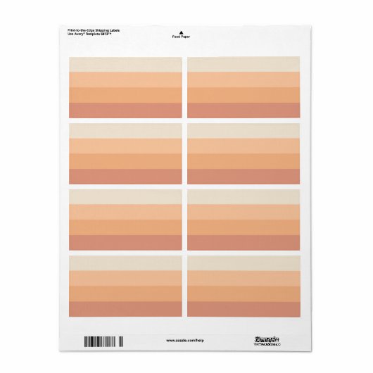 Farbtöne von Peach Gradient (Vorne)