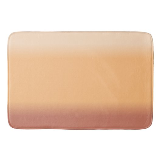 Farbtöne von Peach Gradient Badematte (Vorderseite)