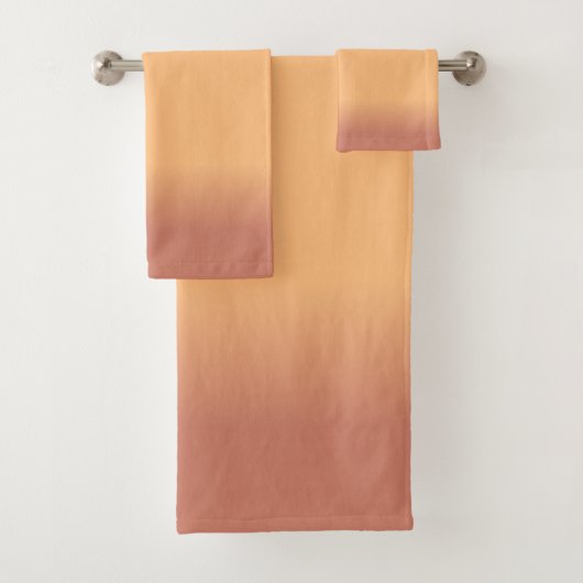 Farbtöne von Peach Gradient Badhandtuch Set (Insitu)