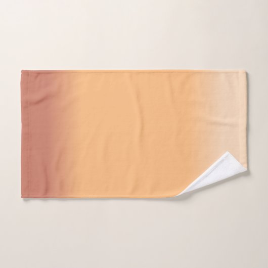 Farbtöne von Peach Gradient Badhandtuch Set (Handtuch)