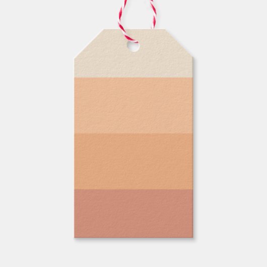 Farbtöne von Peach Gradient Geschenkanhänger (Vorderseite)