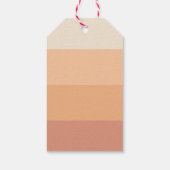 Farbtöne von Peach Gradient Geschenkanhänger (Rückseite)
