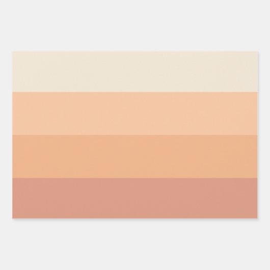Farbtöne von Peach Gradient Geschenkpapier Set (Vorderseite 2)