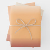 Farbtöne von Peach Gradient Geschenkpapier Set (Beispiel)