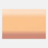 Farbtöne von Peach Gradient Geschenkpapier Set (Vorderseite)