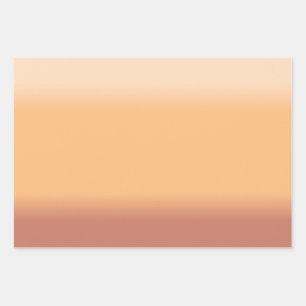 Farbtöne von Peach Gradient Geschenkpapier Set