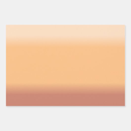 Farbtöne von Peach Gradient Geschenkpapier Set (Vorderseite)