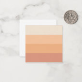 Farbtöne von Peach Gradient Mitteilungskarte (Vorderseite/Rückseite Beispiel)