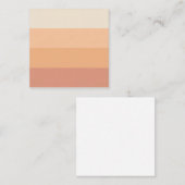 Farbtöne von Peach Gradient Mitteilungskarte (Vorne/Hinten)