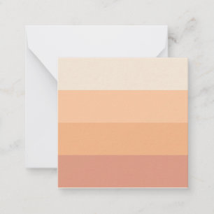 Farbtöne von Peach Gradient Mitteilungskarte