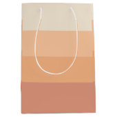 Farbtöne von Peach Gradient Mittlere Geschenktüte (Vorderseite)