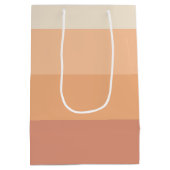 Farbtöne von Peach Gradient Mittlere Geschenktüte (Rückseite)
