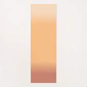 Farbtöne von Peach Gradient Yogamatte (Vorderseite)
