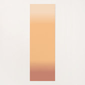 Farbtöne von Peach Gradient Yogamatte (Rückseite)