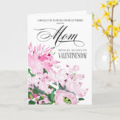 Farbtöne von Pink Floral Bouquet Valentine für Mam Karte (Gelbe Blume)