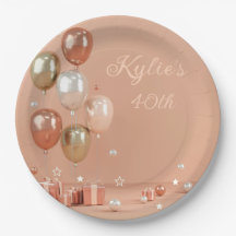 Farbtöne von rosa Balloons 40.