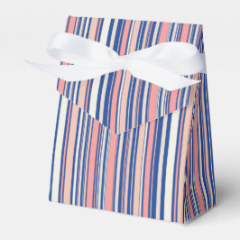 Farbtöne von rosa blaue und orangefarbene Streifen Geschenkschachtel