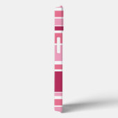 Farbtöne von rosa Streifen Case-Mate iPhone Gehäus Hülle (Rückseite / Rechts)