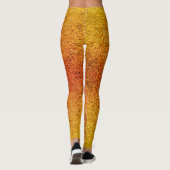Farbtöne von Sand Foto strahlend kräftig Leggings (Rückseite)