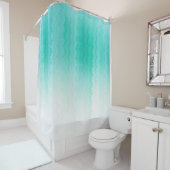 Farbtöne von Türkis Duschvorhang (Beispiel)