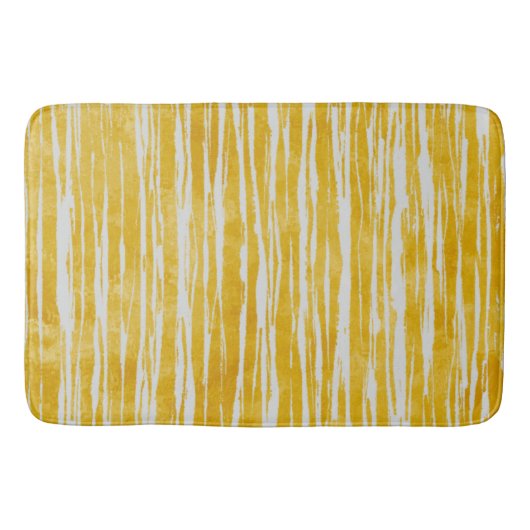 Farbtöne von weißem und gelbgestrichenem Muster Badematte (Vorderseite)