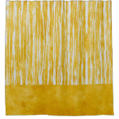 Farbtöne von weißem und gelbgestrichenem Muster Duschvorhang (Vorderseite)