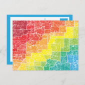 Farbtonfarbe Landkreis Postkarte (Vorne/Hinten)