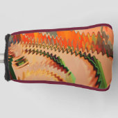 Farbtrennung mit Zack- oder Welleneffektgolfkopf Golf Headcover (Vorderseite)