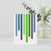 Farbtröpfchen (Frühling) Postkarte (Stehend Vorderseite)
