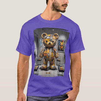 Farbtropfen-Teddybär-Grunge T-Shirt