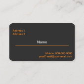 Farbtropfen Visitenkarte (Rückseite)