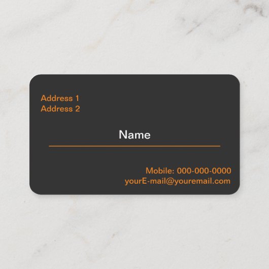 Farbtropfen Visitenkarte (Rückseite)