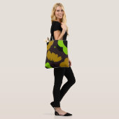 Farbttherapie-Abstrakt-Blumentasche Tasche (Am Model)