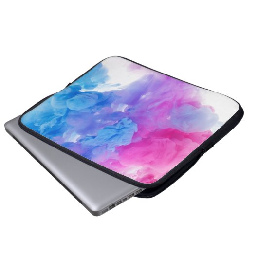 Farbtücher Laptopschutzhülle (Vorne Knopf)